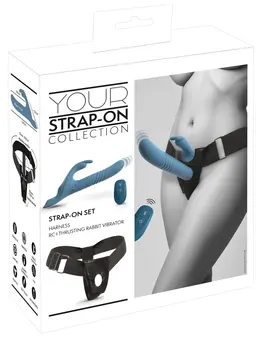 You2Toys Your Strap-On Rabbit Vibrator Set with Remote, Adjustable Harness