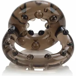 CalExotics All Star Enhancer Double Support Ring TPR Clear