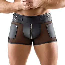 Svenjoyment Men's Pants XL Matte Black with Mesh Inserts & Metal Details
