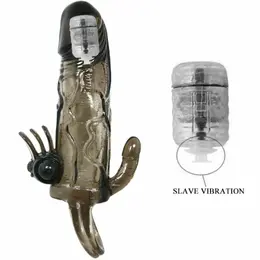 Baile Brave Man Extension Black 16.5 cm with Dual Vibration System