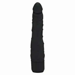 Get Real Classic Slim Vibrator Black - Compact Silicone Model with Multispeed System