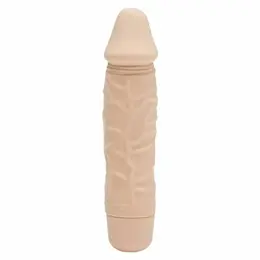 Get Real Mini Classic Vibrator Skin Tone Silicone Compact Model