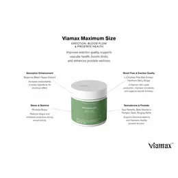 Viamax Maximizers Maximum Size 60 Capsules - Daily Vitality Support