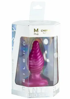 Fantasy Plug Cherry SILEXPAN® Spiral-Textured Pink Intimate Accessory