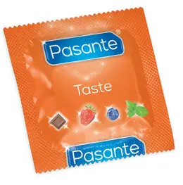 Pasante Flavors 12-Pack Colored Flavored Condoms Assorted 53mm CE