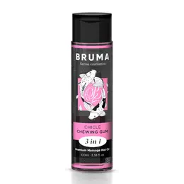 BRUMA Premium 3-in-1 Massage Oil Chewing Gum Scent 100 ml Vegan Formula