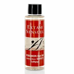 Extase Sensual Heat Effect Massage Oil Lollipop Aroma 100ml with Pheromones
