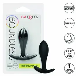 CalExotics Boundless Teardrop Plug Slim Silicone 7.5 cm Flexible Handle