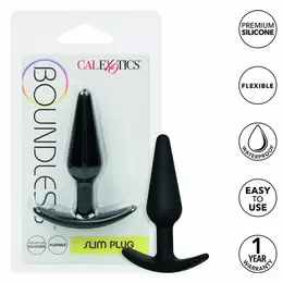 CalExotics Boundless Slim Plug Silicone Flexible 7.5cm Black