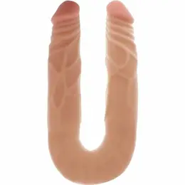 Get Real Dual-Ended Intimate Device 35 cm Skin Tone Flexible PVC