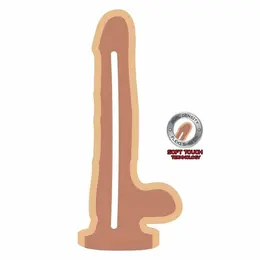 Get Real Dual Density Model 18 cm with Base, Skin Tone, TPE