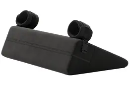 Liberator Bondage Wedge Black - Ergonomic Positioning Cushion with Restraints