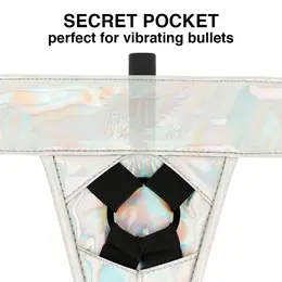 MYTHOLOGY Fantasy Adjustable Iridescent Harness L/XL - Vegan Eco Material