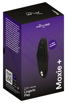 We-Vibe Moxie+ Satin Black - Discreet Wearable Intimate Device, USB