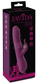 Javida 3F Vibrator Thrusting Rechargeable Silicone Dual Action 25cm