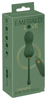 You2Toys Emerald Love RC Intimate Exercise Balls, Waterproof, Green-Gold
