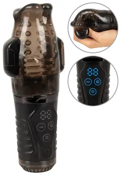 Stroker Handy Sucking Intimate Machine Dual Vibration Black 21.7cm