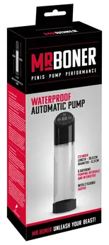Mr. Boner Automatic Water Vacuum Trainer 30cm Transparent Silicone