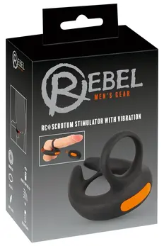 Rebel RC Intimate Ring System with Adjustable Vibration, Black, 9.4 cm