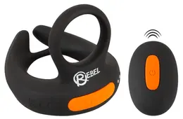 Rebel RC Intimate Ring System with Adjustable Vibration, Black, 9.4 cm