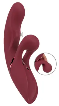 Javida 2 Function Rabbit Vibe Thumpin Silicone Dual Motor Massager Pink