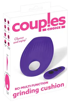 Couples Choice RC Multi Function Vibro Cushion with Flexible Ring 15 cm