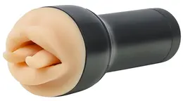 Kiiroo Feel Leigh Raven Mouth Intimate Machine, Superskin, 22cm, Black