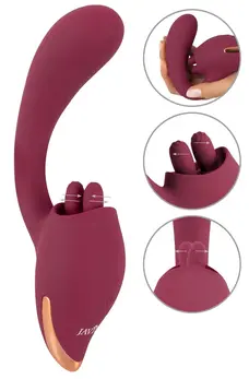 Javida 2 Function Intimate Device with Vibration & Licking System, 20.6 cm