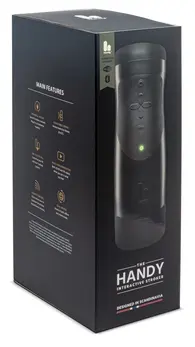 The Handy 1.1 Interactive Automatic Stroker, Adjustable, Black, 23cm