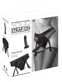 You2Toys Your Strap-On Set - Black Briefs with Adjustable Straps & Silicone System