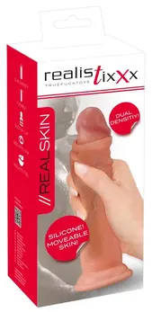 Realistixxx Moveable Skin Dual Density Model with Suction Cup 20.5cm
