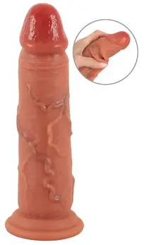 Realistixxx Moveable Skin Dual Density Model with Suction Cup 20.5cm