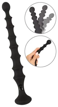 You2Toys Magic Anal Wand No. 2 - Flexible Silicone Black Beaded Model