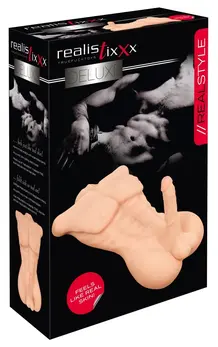 Realistixxx Deluxe Man Anatomical Torso, Naturskin Material, 52 cm