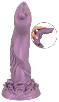 Beasty Cocks Alien Phallus Liquid Silicone Intimate Machine 21 cm Metallic