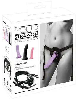 You2Toys Your Strap-On 3-Piece Harness Set Liquid Silicone S/M/L