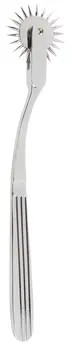 Fetish Collection Silver Single Pinwheel Steel Precision Tool 18.5cm