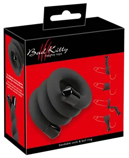 Bad Kitty Flexible Rod Adjustable Intimate Ring 54cm Black EVA/Metal