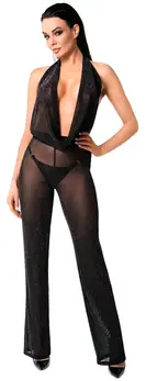 Noir Handmade Orgia Jumpsuit Powernet Black L