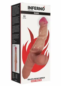 HIDDEN DESIRE Mutant Rumbler Liquid Silicone Vibrating Model, Black