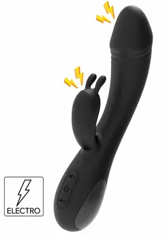 She.E.O eStim Rabbit Vibrator Dual-Action Silicone, 5 E-Stim & 10 Vibration Modes
