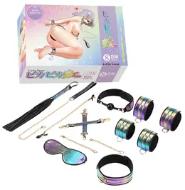 Liebe Seele Vivid Niji 8-Piece Rainbow Bondage Set, Adjustable, Glossy Finish