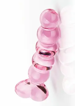 TOYJOY Glass Worxx Crystal Heart Glass Anal Model with Heart Handle
