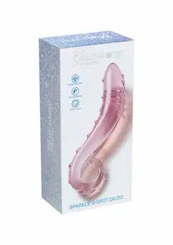 TOYJOY Sparkle G-Spot Wand Glass - Borosilicate, Textured, Clear