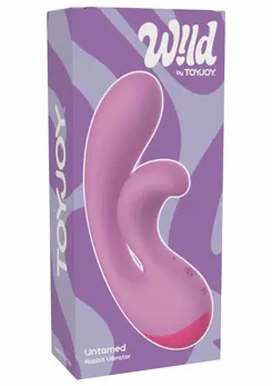 Untamed Rabbit Vibrator Dual Motor Waterproof Pink 10 Modes