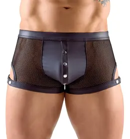 Svenjoyment Black Net Pants M with Adjustable Matte Look Straps