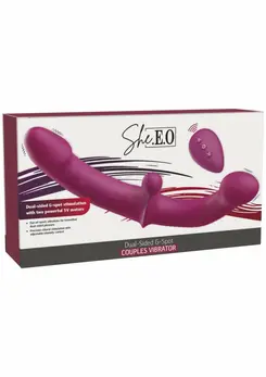 She.E.O Dual-Sided G-Spot Couples Vibrator Remote Silicone Pink
