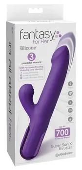 Fantasy For Her Super SoniX Thruster Purple - Dual-Action System 22cm