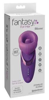 Fantasy For Her Pleasure Sucker Intimate Device Purple 17.8cm