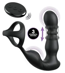 Anal Fantasy Elite Slide & Glide Intimate Silicone System Black 19cm